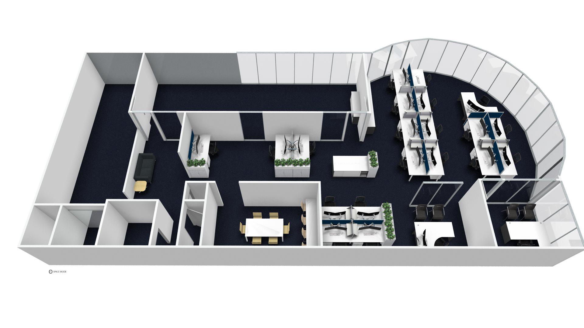 example of a 3D image of office fitout furniture