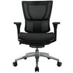 front view of ergonomic black office chair office furniture