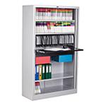 office furniture storage solution: white cupboard